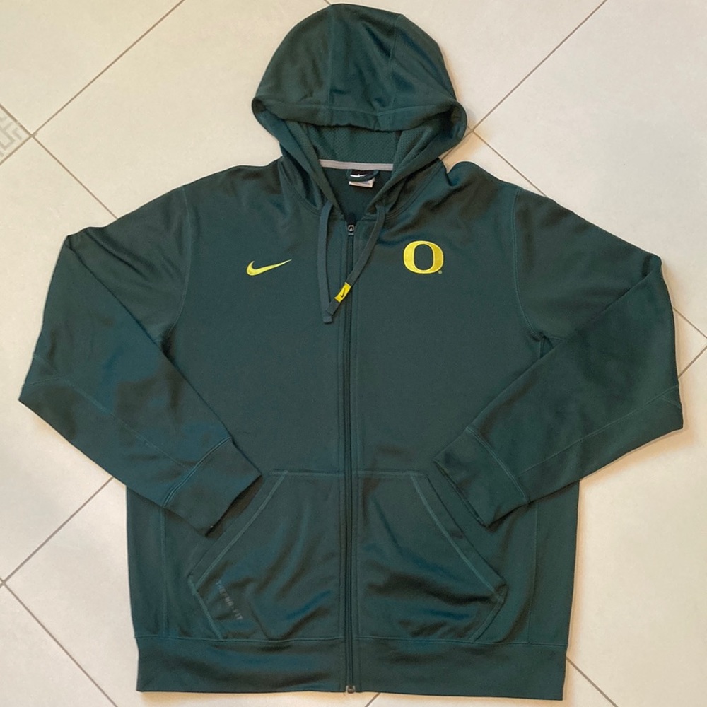 Nike Therma-Fit Zippered Hoodie Univ Oregon L EUC
